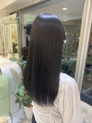 ロング カラー ZENKO表参道店所属・デジタルパーマ 🌀ボブ　萩原　龍のヘアスタイル