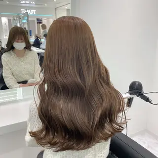 ロング カラー ブリーチなし🌼トレ ンド🌼似合わせのヘアスタイル