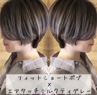 ショート カラー テトネ タカシのヘアスタイル
