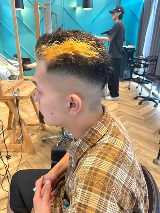 ショート メンズ 🌈艶カラー× メンズパーマ永埜🌈のヘアスタイル