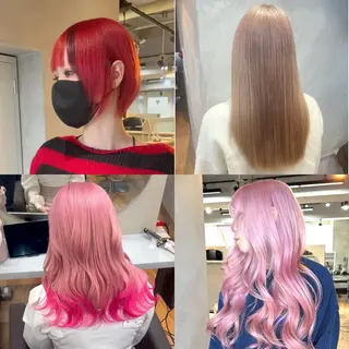 ロング カラー AIRI/難波/ ハイトーン/髪質改善のヘアスタイル