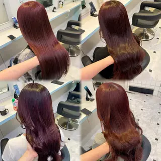 カラー 🍒♡艶髪暖色カラー saaya♡🍒のヘアスタイル