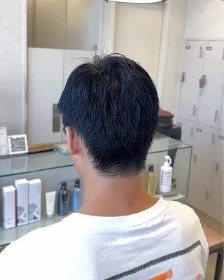 ショート メンズ ハイトーン/ダブル カラー/あやかのヘアスタイル