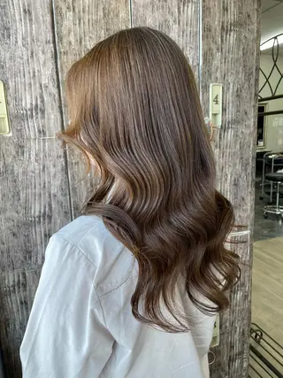 ロング カラー パーマ ヘアアレンジ メンズ キッズ ネイル マツエク・マツパ N-plants 楓のヘアスタイル