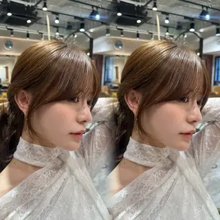 セミロング 銀座副店長/レイヤー /髪質改善/田島のヘアスタイル