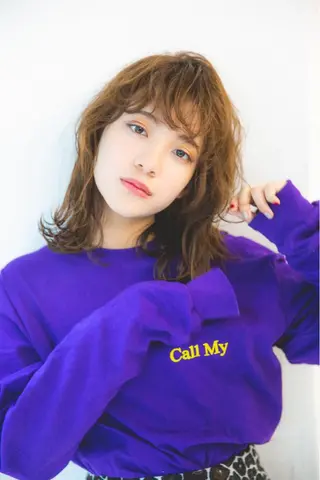 ミディアム 🪭risa 暖色/レイヤー🪭のヘアスタイル