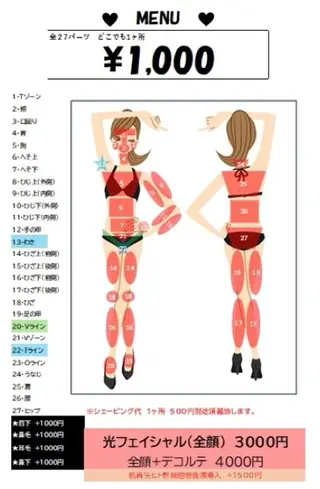 脱毛サロン CHAPPYのエステ・リラクイメージ