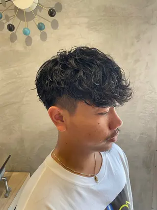 ショート 柏/シャドウパーマ/ ナチュラル/颯寿のヘアスタイル