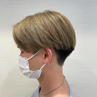 ショート カラー メンズ 【メンズ縮毛矯正】 田中秀斗のヘアスタイル