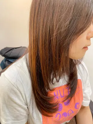 セミロング a-o岡野　こやま しんぺいのヘアスタイル