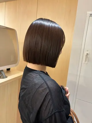 ショート ボブ/ベージュ /MIYUのヘアスタイル