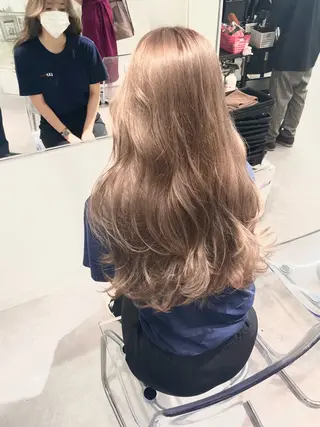 ロング カラー 韓国ハッシュカット/ 新宿/髪質改善/岡崎のヘアスタイル
