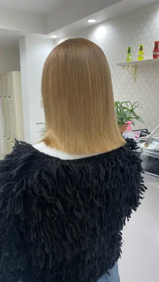 ミディアム カラー RURI韓国ボブ 🇰🇷タッセルボブのヘアスタイル