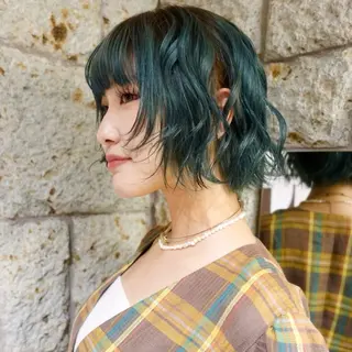 ミディアム カラー ☆RUO☆/レイヤー /ハイトーンのヘアスタイル