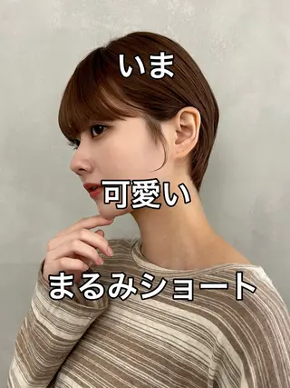 ショート カラー ❤️ショートカット ・顔周りカット❤️のヘアスタイル