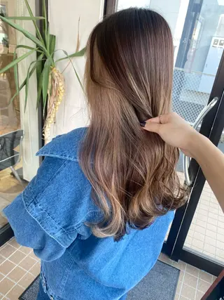 ロング 🇰🇷韓国風顔周り NANAMI🇰🇷のヘアスタイル