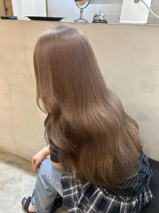 ロング カラー ヘアアレンジ 韓国/ハイトーン/ ボブ🎀MIKU🎀のヘアスタイル