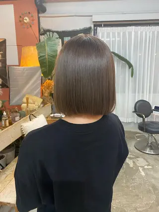 ミディアム カラー chapter問屋町 💘小室明華のヘアスタイル