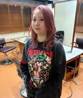 ミディアム カラー 京都/カラー/松野 翔のヘアスタイル