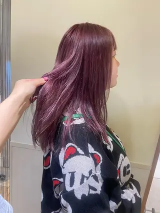 ロング カラー 🐺ウルフ/レイヤー 似合わせ‎🤍沙羅のヘアスタイル