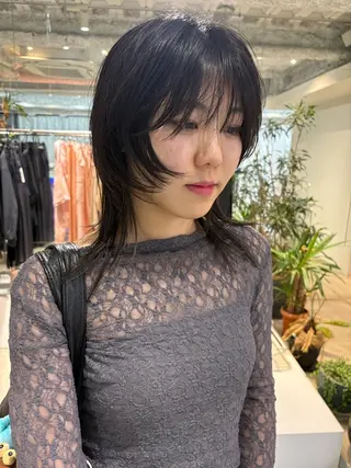 ミディアム ANY/ sayuのヘアスタイル