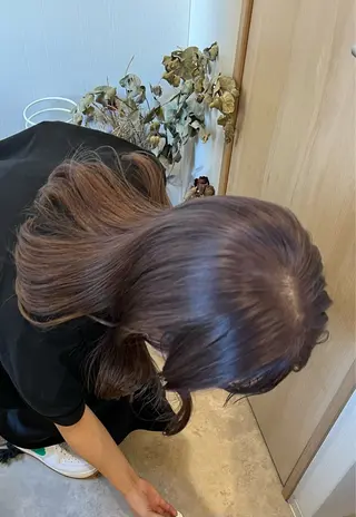 セミロング カラー トレンドと似合わせ/ マンツーマン/西上楓のヘアスタイル