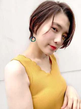 ショート VLOW nex the salon所属・韓国風/髪質改善/ ナガヤアキラのヘアスタイル