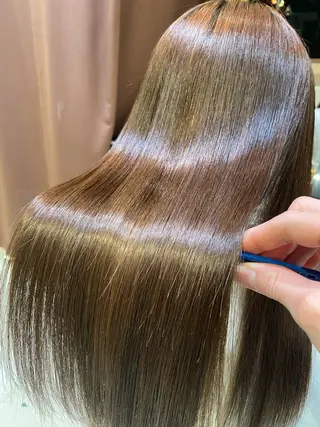 ロング 美髪縮毛矯正 穴見太伍のヘアスタイル