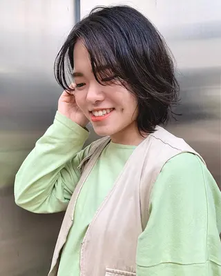 ショート カラー パーマ 🇺🇸✂️🍟 こんあゆみのヘアスタイル