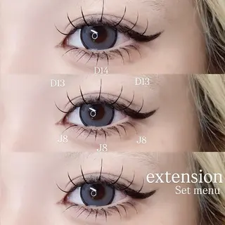 マツエク・マツパ Mell Yuuna ♡パリエク /束感のマツエク・マツパデザイン