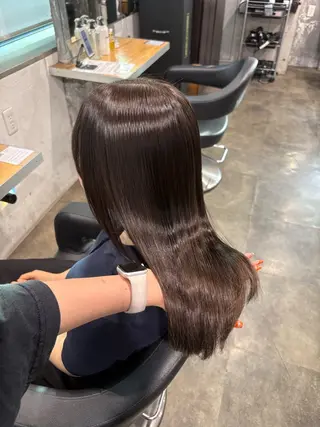 セミロング カラー ハイトーン 横浜💞ミオのヘアスタイル
