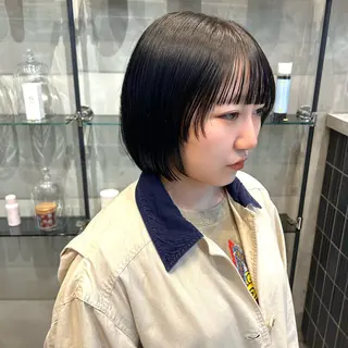 ショート ボブ・レイヤー 田中 励也のヘアスタイル