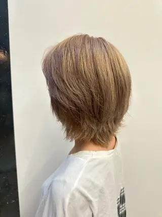 ショート waku所属・juna🌺/海外 ヘア/ハイトーンのヘアスタイル