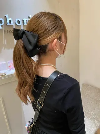 ロング 新宿/韓国ヘア 中明度カラー/かやのヘアスタイル