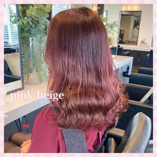 セミロング カラー 💗ガーリーヘア🎀 saki💗のヘアスタイル