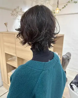 ショート カラー パーマ 銀座No.1髪質改善 縮毛矯正/本木のヘアスタイル