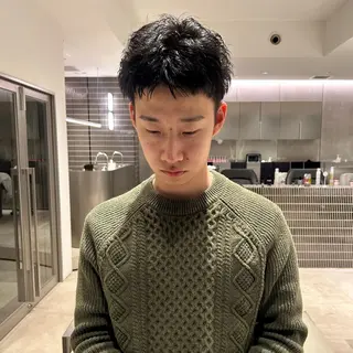 メンズ Wカラー/ボブ/ カット /Rinoのヘアスタイル