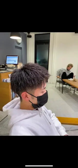 ショート パーマ メンズ 【メンズ特化】岩瀬 武【メンズパーマ】のヘアスタイル