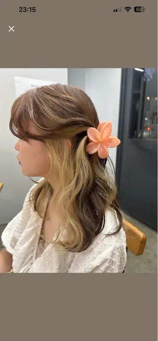 カラー CASANE所属・ラフで可愛いヘア 🐈‍⬛Rukaのヘアスタイル