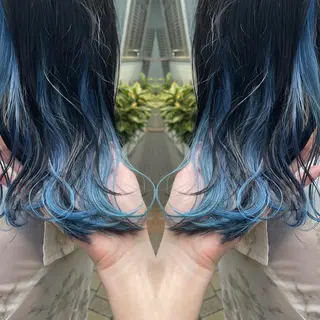 セミロング 🐺ウルフ/レイヤー カット/高嶋湧大のヘアスタイル