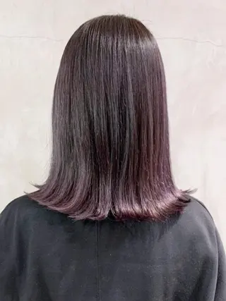 ミディアム カラー パーマ ヘアアレンジ ITbyALBUM 八王子店のヘアスタイル