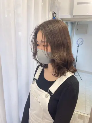 ミディアム カラー ていねい技術No.1 🌈諏訪 健太のヘアスタイル