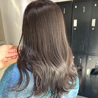 ロング カラー ヘアアレンジ ブリーチなしカラー /ベージュ/安形翔のヘアスタイル