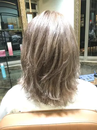 ミディアム カラー 北條 優輝のヘアスタイル