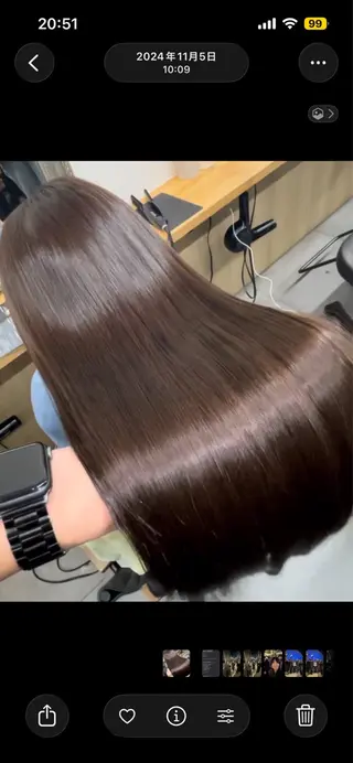 ロング ボブ/インナーカラー ♡表参道 ねおのヘアスタイル