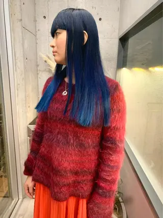 セミロング カラー 似合わせカットカラー 👩MINAのヘアスタイル