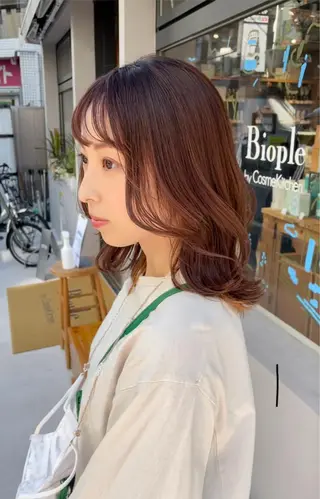 ミディアム カラー HIROKI ” stylistのヘアスタイル