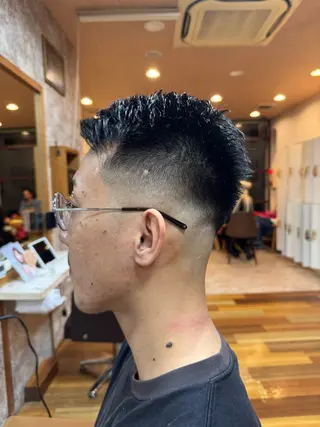 メンズ フェードカット ✄﻿杉山来輝金沢文庫のヘアスタイル