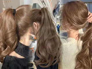 カラー ❤️ブリーチなし💚 ダブルカラー平野実花のヘアスタイル