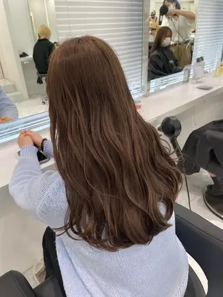 セミロング カラー ヘアアレンジ 髪質改善/ハイトーン /新宿/Takutoのヘアスタイル